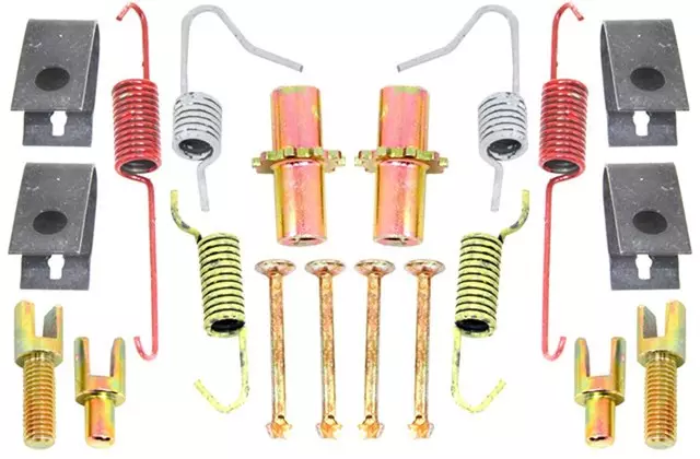 19203492 - : Rear Parking Brake Hardware Kit with Springs, Adjusters, Pins, and Retainers for GM Image