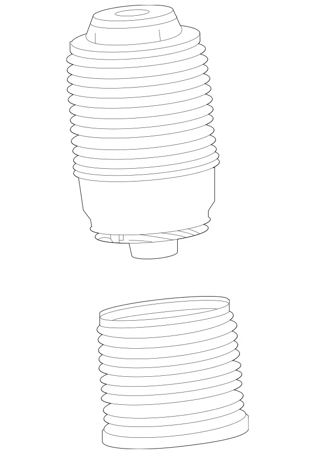 1673200025 - Springs, Suspension and Hydraulics: Air Spring for Mercedes-Benz: GLE350, GLE580, GLS450, GLS580, GLS63 AMG, Maybach GLS600 Image image