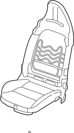 871046SA1A - Body: Seat Back Frame for INFINITI: QX60 Image