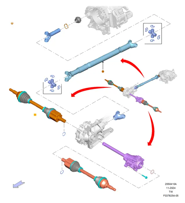 L1MZ3A428H - Suspension: Axle Assembly for Ford Image