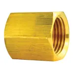 BLU6C - : Brass Brake Line Union, 3/8 (5/8-18 Inverted), 1/card for AGS Image
