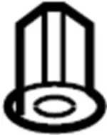 90895H9300 - Body: Headliner Grommet for Infiniti Image