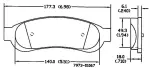 13054333 - : Disc Brake Pad Set for OmniParts Image