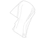 2239109017 - : Padding, Front Seat Backr for Mercedes-Benz Image