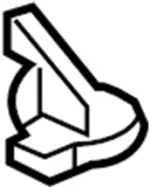 84815EG00A - Body: Finish Plate Clip for INFINITI: M35, M45 Image