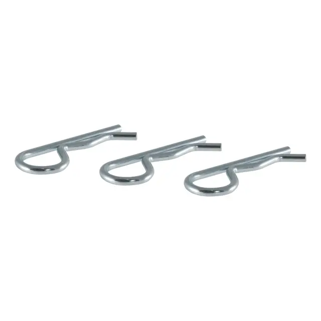 21602 - : Hitch Clips (Fits 1/2" or 5/8" Pin, Zinc, 3-Pack) for CURT Image