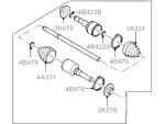 4L1Z4K138AC - Universals &amp; Rear Axle: Axle Assembly for Ford: Expedition | Lincoln: Navigator Image