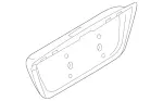 21575000819999 - Body: License Plate Light Panel for Mercedes-Benz Image