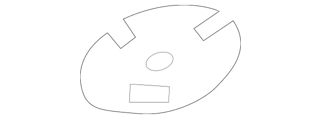 2538110300 - Trim and Lining: Dampening, Mirror for Mercedes-Benz: C450 AMG, C63 AMG, E43 AMG, E53 AMG, E63 AMG S, G500, G550, G580, G63 4x4 Squared AMG, G63 AMG, GLC300, GLC43 AMG, GLC63 AMG, GLC63 AMG S Image image