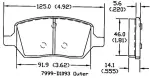 13054205 - : Disc Brake Pad Set for OmniParts Image
