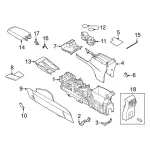 LJ6Z78047A50A - Body: Lid Hinge Pin for Ford: Bronco Sport, Escape Image
