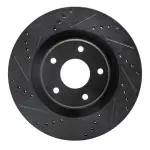63346018L - : DFC Brake Rotor - Drilled and Slotted - Black for DYNAMIC FRICTION Image