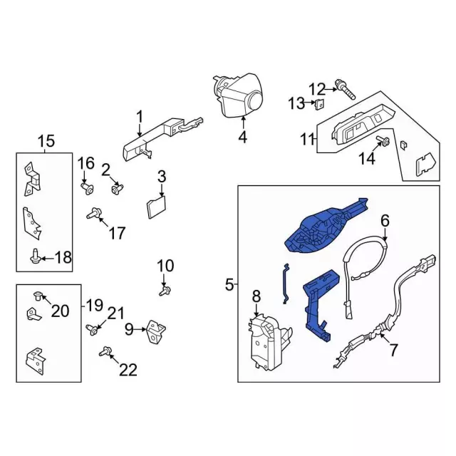 R2DZ78219A65D - : Door Latch Assembly for Ford Image