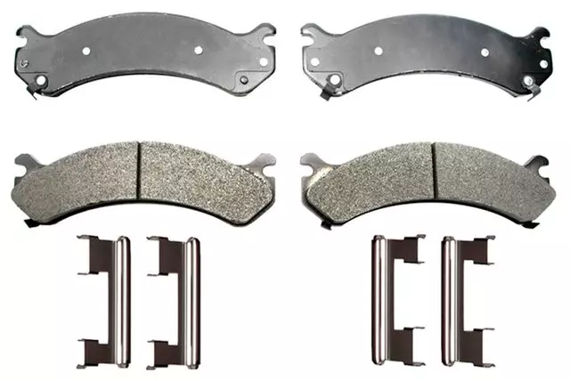 17D784MH - Brake: Front Brake Pad Set for Cadillac: DeVille, DTS | Chevrolet: Avalanche 2500, Express 2500, Express 3500, Silverado 1500 HD, Silverado 1500 HD Classic, Silverado 2500, Silverado 2500 HD, Silverado 2500 HD Classic, Silverado 3500, Silverado 3500 Classic, Silverado 3500 HD, Suburban 2500 | GMC: Savana 2500, Savana 3500, Sierra 1500 HD, Sierra 1500 HD Classic, Sierra 2500, Sierra 2500 HD, Sierra 2500 HD Classic, Sierra 3500, Sierra 3500 Classic, Sierra 3500 HD, Yukon XL 2500 | Hummer: H2 Image