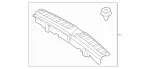 2536907801 - Trim and Lining: Trim, Loading Sill for Mercedes-Benz Image