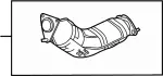 B08B33WK0A - : Catalytic Converter for INFINITI: Q60, Q70, Q70L, QX50 Image