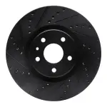 63354073L - : DFC Brake Rotor - Drilled and Slotted - Black for DYNAMIC FRICTION Image