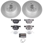 ESK7429 - : Genuine Geomet Coated Rotors, ECE-R90 Brake Pads + Hardware Kit for PowerStop Image