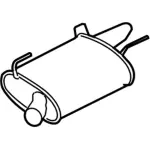 9R3Z5230C - Exhaust: Muffler for Ford: Mustang Image