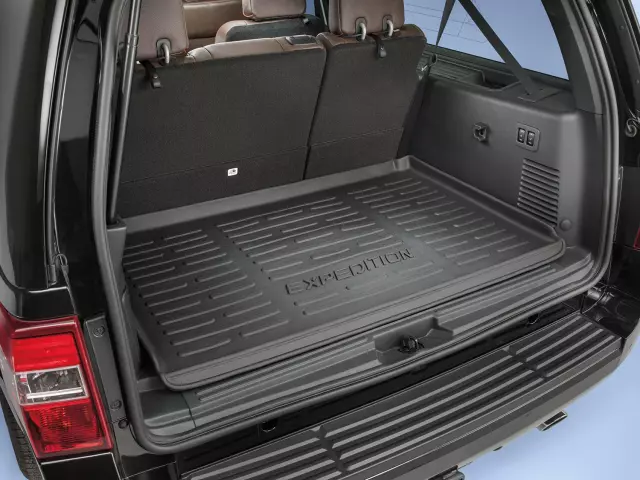 LL1Z6111600AA - Interior: 2020-2024 Ford Expedition Rear Cargo Area Liner Protector Black for Ford: Expedition Image