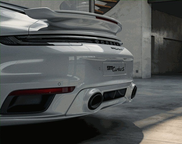 992044220 - Exterior: 2023 Porsche 911 - Sports Exhaust System - Black for Porsche: 911 Image