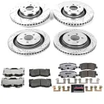 K680526 - : Z26 Street Performance Ceramic Brake Pad and Drilled &amp; Slotted Rotor Kit for PowerStop Image