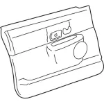 8W1Z5423943AB - Body: Door Trim Panel for Lincoln: Town Car Image