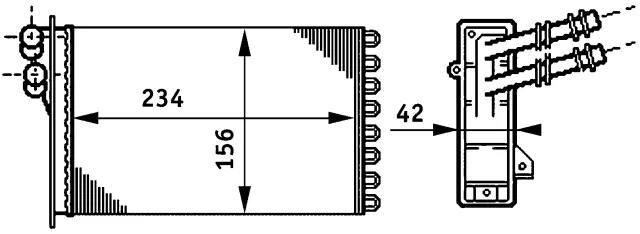AH72000S - Air Conditioning &amp; Heat: Behr HVAC Heater Core for Behr Image