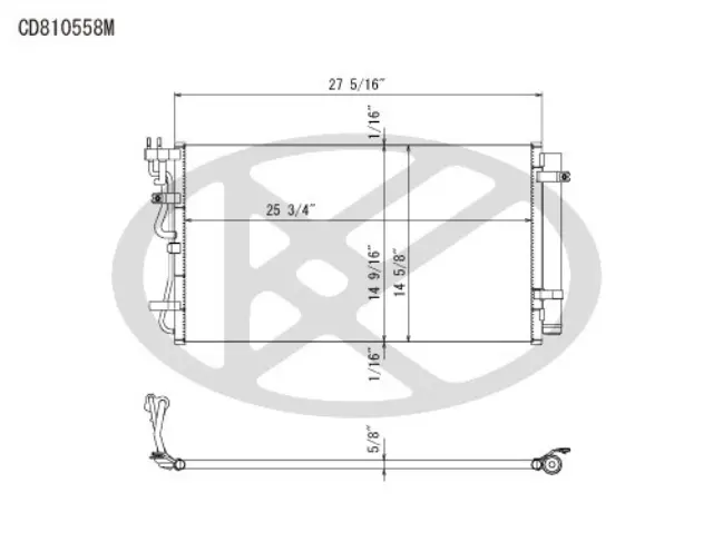 CD810558 - Air Conditioning &amp; Heat: Koyorad A/C Condenser for Koyo Image