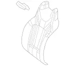 21791031001B55 - : Seat Back Cover for Mercedes-Benz Image