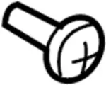 145400311 - Body: Belt Molding Screw for Infiniti Image