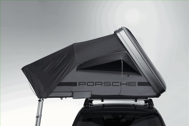 Roof Tent - Black/Light Gray Hard Shell Case - Porsche (992-044-895-A)