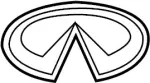 84890EJ70B - Body: Emblem for INFINITI: M35, M45 Image
