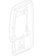 8130536 - Body: Mirror Trim for Mercedes-Benz: Sprinter 1500, Sprinter 2500, Sprinter 3500, Sprinter 3500XD, Sprinter 4500 Image