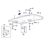 LB5Z13776AF - Body: Dome Light for Ford: Bronco, Explorer, Police Interceptor Utility Image