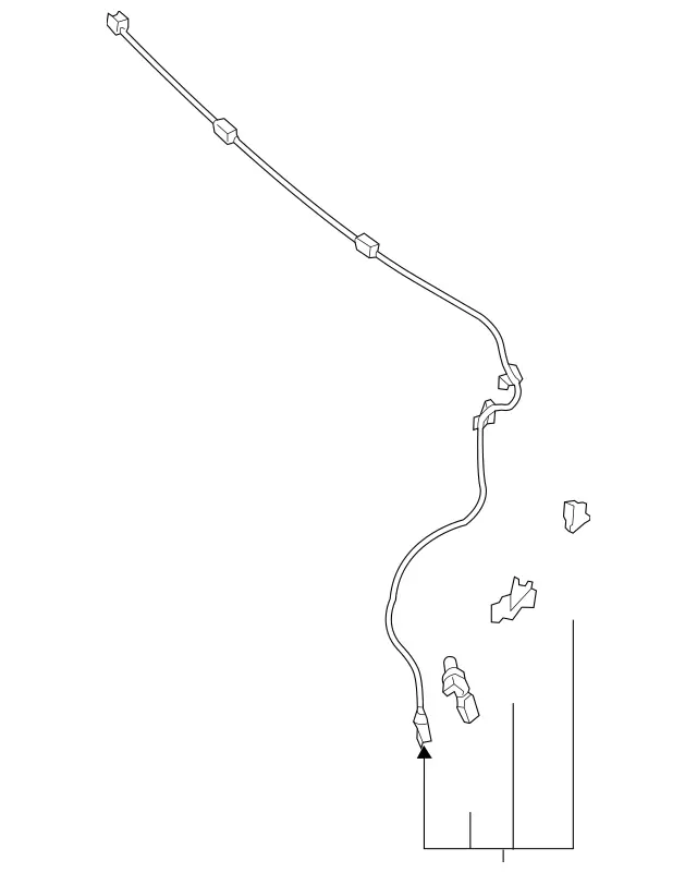 2138609000 - Windshield Washer System, Emergency Equipment: Hose Line for Mercedes-Benz: AMG GT 43, AMG GT 53, AMG GT 63, AMG GT 63 S, AMG GT 63 S E Performance, CLS450, CLS53 AMG, E300, E350, E43 AMG, E53 AMG, E63 AMG S Image image