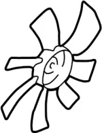 21486AR000 - Cooling System: Fan Blade for Infiniti Image