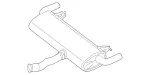 2534901421 - Exhaust: Muffler for Mercedes-Benz: GLC 300, GLC 350e, GLC 43 AMG&amp;reg; Image image