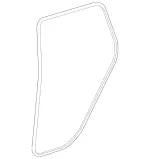 25369702519G44 - Body: Body Weather-strip for Mercedes-Benz Image