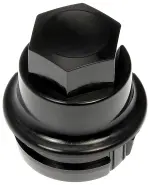 611959 - : M27-2.0 Black Wheel Nut Cover - Threaded Type for Dorman Image