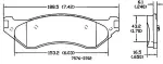 13054092 - : Disc Brake Pad Set for OmniParts Image