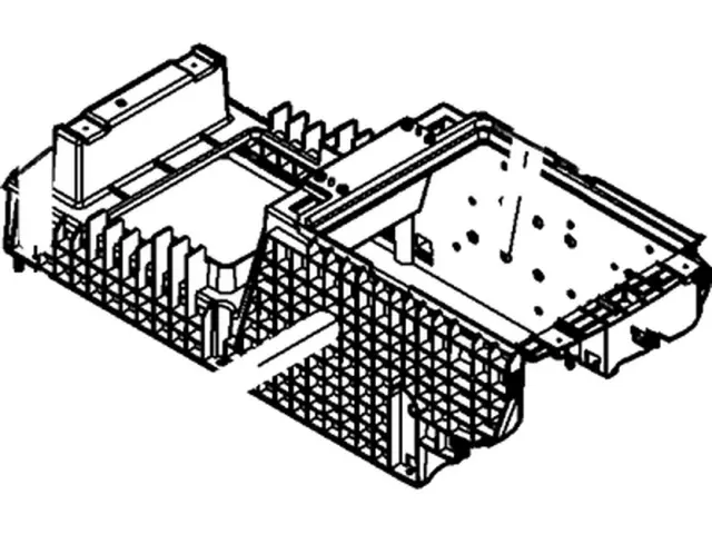 AA8Z74045A90AA - Body: Console Base for Ford: Explorer, Flex, Police Interceptor Utility Image