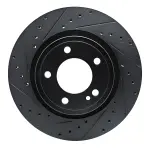 63363177L - : DFC Brake Rotor - Drilled and Slotted - Black for DYNAMIC FRICTION Image