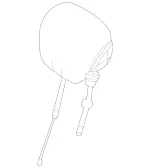 16797036028U01 - Body: Headrest for Mercedes-Benz Image