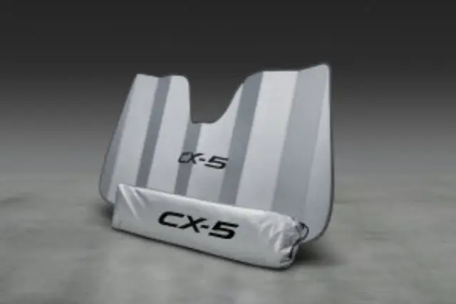 8MR02 - Interior: Windshield Sunscreen - Silver With Mazda Logo for Mazda: CX-5 Image