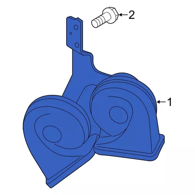 Horn Assembly Low Pitch - Ford (CK4Z-13832-D)