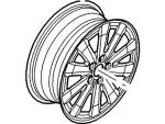 AT4Z1007B - Suspension: Wheel, Alloy for Ford: Edge Image