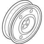 FT4Z1015A - : 2015-2023 Ford - Wheel, Spare for Ford: Edge | Lincoln: Continental, Nautilus Image
