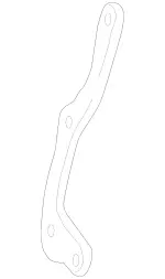 2711401440 - : Converter &amp; Pipe Bracket for Mercedes-Benz Image