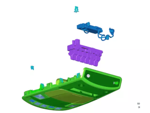 HC3Z28519A58JAX - : Console Assembly Overhead for Ford Image